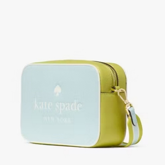 🔹️ Kate Spade🔹️ Oh Snap Colorblock Mini Camera Bag, Blue Glow Multi ✨️💚 - Picture 3 of 6